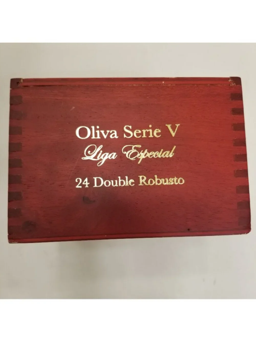 EMPTY Elegant Solid Wood Box from Oliva Serie V Lega Special Torpedo Cigar Box